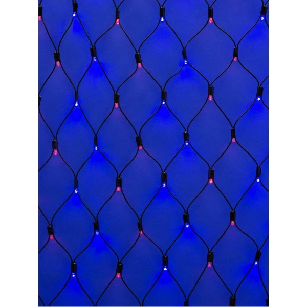 Уличная светодиодная гирлянда Uniel сетка 220V красно-синий ULD-N2015-288/SBK Red-Blue IP67 UL-00005486