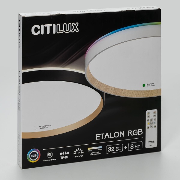 Потолочный светодиодный светильник Citilux Etalon CL750400R Потолочный светодиодный светильник Citilux Etalon CL750400R