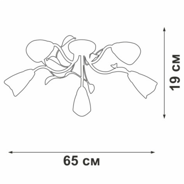 Потолочная люстра Vitaluce V3872-0/5PL