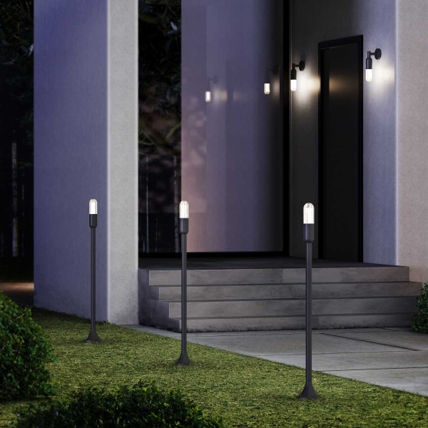 Уличный настенный светодиодный светильник Elektrostandard Isida 35165/U черный a062884