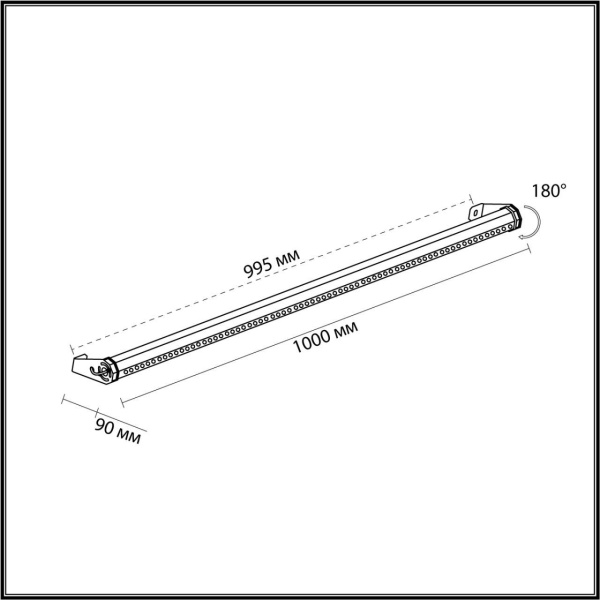 Уличный настенный светодиодный светильник Odeon Light Nature Graze 7040/22WL