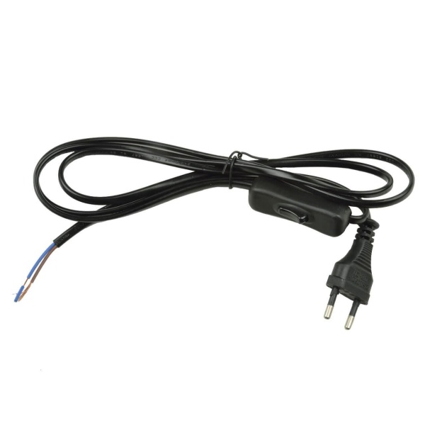 Шнур сетевой с вилкой и выключателем Uniel UCX-C11/02A-170 Black UL-00004432 Шнур сетевой с вилкой и выключателем Uniel UCX-C11/02A-170 Black UL-00004432