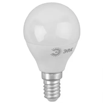 Лампа светодиодная ЭРА E14 8W 4000K матовая ECO LED P45-8W-840-E14