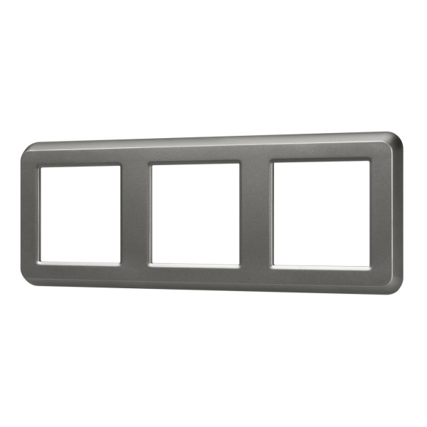 Рамка пластиковая FRM-VERSA-PL-3-GR Arlight 043785