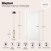 Подвесной светодиодный светильник Maytoni Verticale MOD308PL-L9CG3K