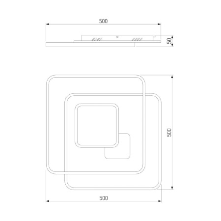 Потолочный светодиодный светильник Eurosvet Caroline 90255/1