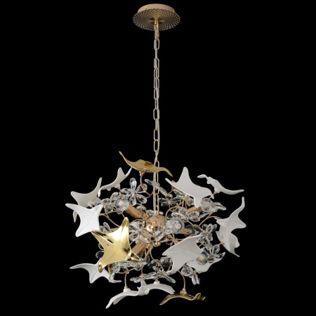 Подвесная люстра Crystal Lux LETISIA SP9 GOLD Подвесная люстра Crystal Lux LETISIA SP9 GOLD