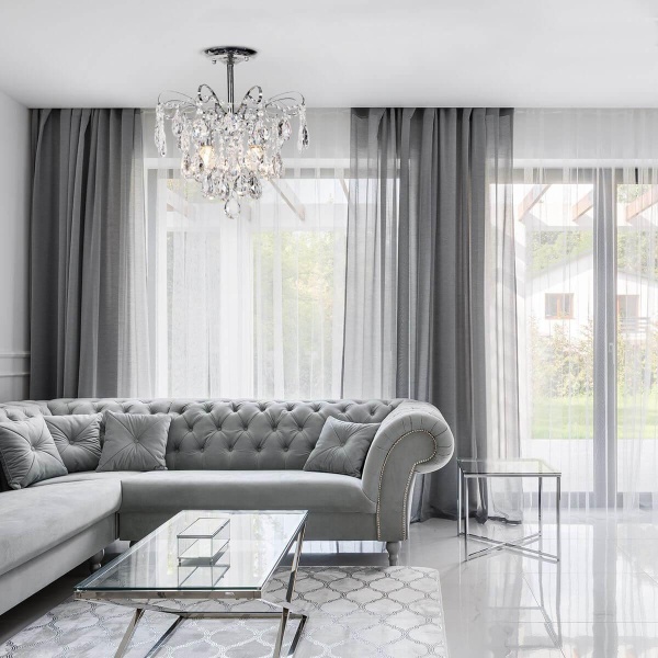 Потолочная люстра Escada Crown 682/4PL Chrome Потолочная люстра Escada Crown 682/4PL Chrome
