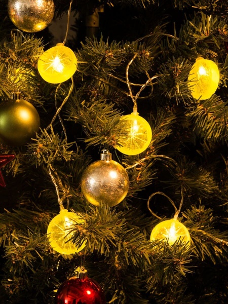 Светодиодная гирлянда Uniel Лимон теплый белый ULD-S0200-020/SСB/2AA Warm White IP20 Dew UL-00003391