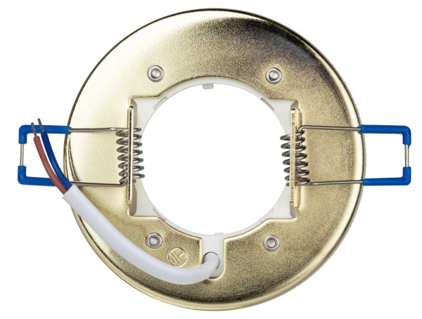 Светильник встраиваемый ЭРА DK97 GD/BK под лампу GX53 черный/золото Б0057460