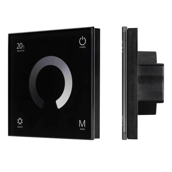 Панель управления Arlight Smart-P4-DIM-G-IN Black 034778 Панель управления Arlight Smart-P4-DIM-G-IN Black 034778