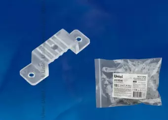 Крепление для светодиодной ленты (UL-00000867) Uniel UCC-K14 Clear 100 Polybag