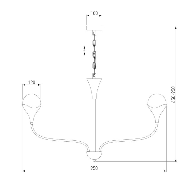 Подвесная люстра Eurosvet Calyx a068277