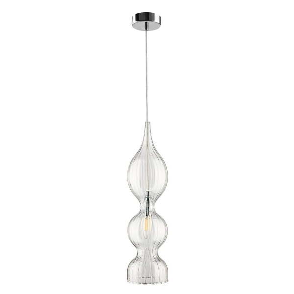 Подвесной светильник Crystal Lux Iris SP1 B Transparent