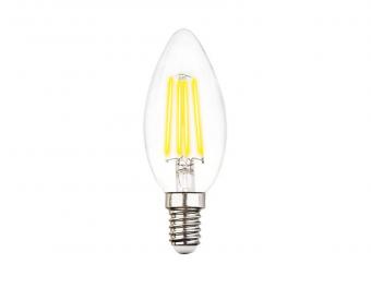 Лампа светодиодная филаментная Ambrella light E14 6W 4200K прозрачная 202115