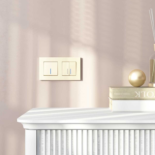 Рамка на 2 поста Slab шампань софт W0022911 a071624