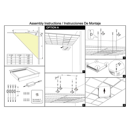Встраивамое светодиодное окно Mantra BLUE SKY 9095