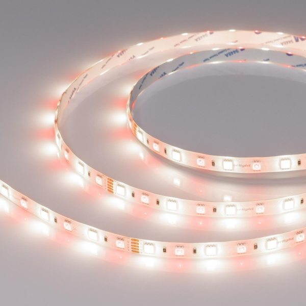 Светодиодная влагозащищенная лента Arlight 14,4W/m 60LED/m 5060SMD разноцветный/холодный белый 5M 034184
