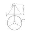 Подвесной светодиодный светильник Maytoni Rim MOD058PL-L65BK