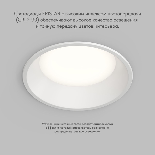 Точечный светильник Denkirs Trim DK2452-WH