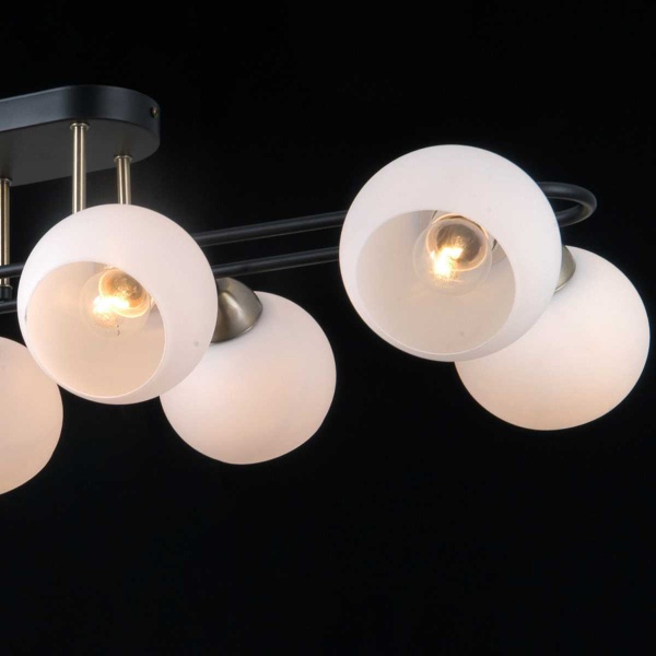 Потолочный светильник ILLUMICO IL0790-8CSQ-25 BK AB TRENTO
