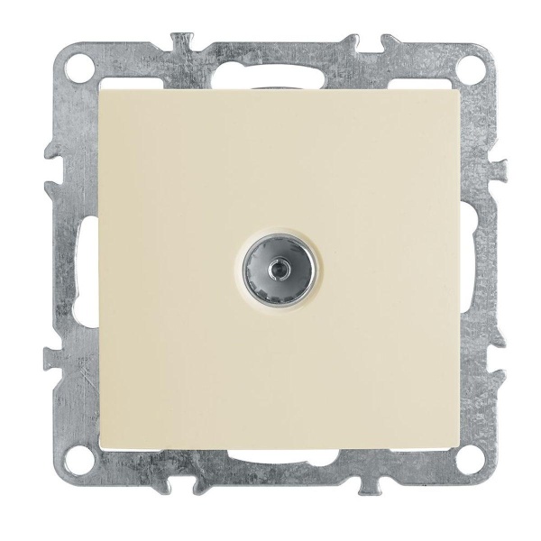 Розетка телевизионная 1-местная (механизм), Stekker, PST00-9108-02 Эрна, слоновая кость 39326