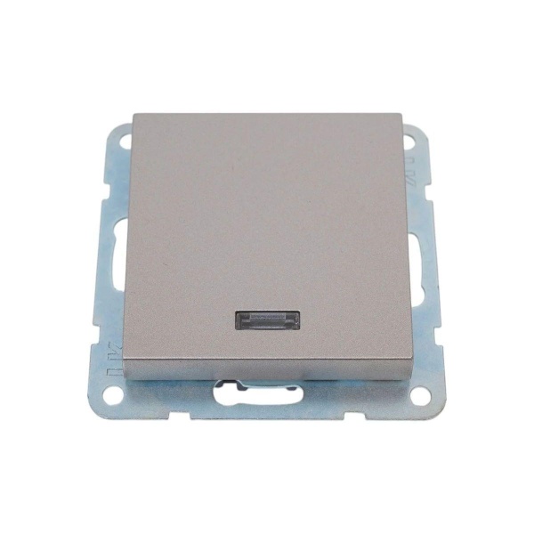 Переключатель одноклавишный LK Studio LK80 c подсветкой шампань 840406-1 Переключатель одноклавишный LK Studio LK80 c подсветкой шампань 840406-1