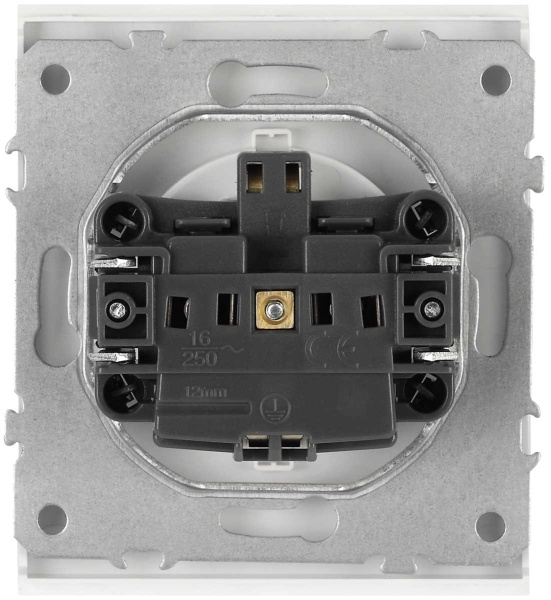 Розетка ЭРА Arktik 16-2101-01 с заземлением 2P+E Schuko 16А-250В белый Б0070414