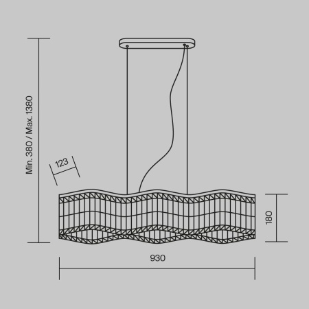 Подвесной светильник Maytoni Dune DIA005PL-06G