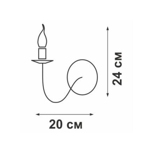 Бра Vitaluce V3295-7/1A