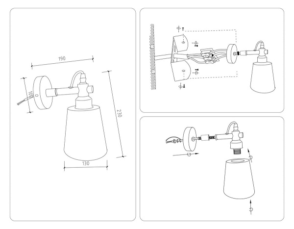 Бра Ambrella light Traditional Loft TR82213