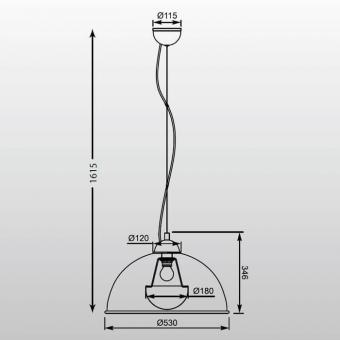 Подвесной светильник Zumaline Antenne TS-071003P-BKSI