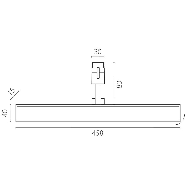 Трековый светильник Lightstar Due Hermes 270347