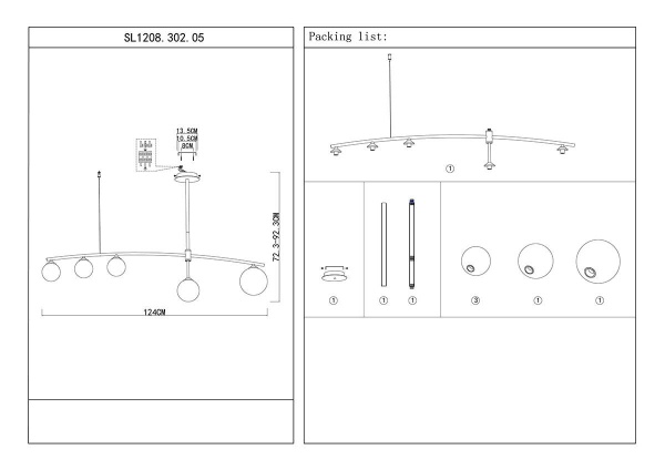 Подвесная люстра ST Luce Sembrare SL1208.302.05