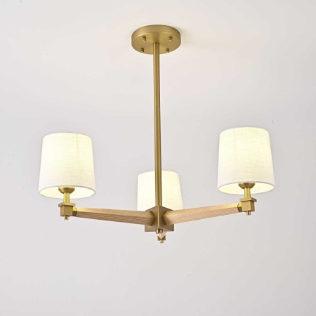 Подвесная люстра Imperium Loft Jorgenson D70 White/Light Wood 203578-26