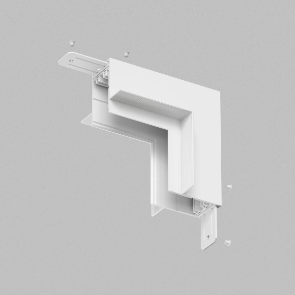 Коннектор L-образный стена-потолок Denkirs Smart Hide TR2118-WH