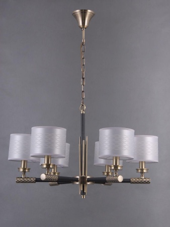 Подвесная люстра Elvan LU-39320/6-E14-BrBlWh