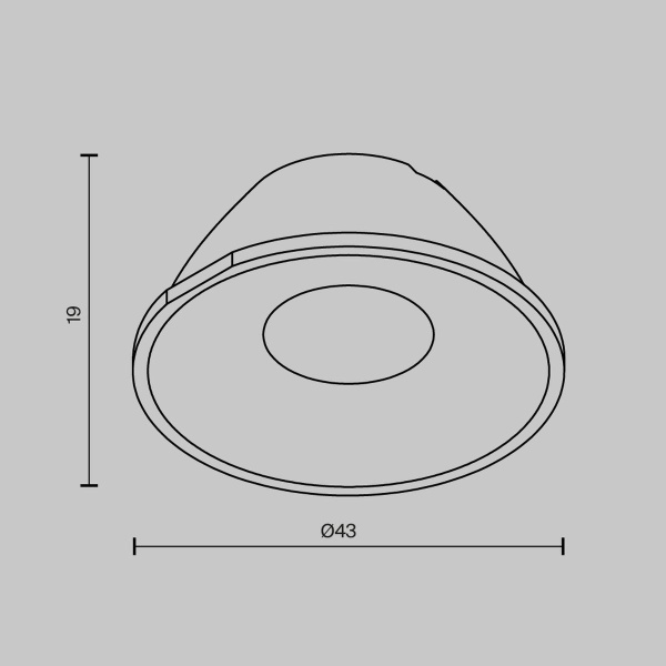 Линза Maytoni Technical Downlight для Alfa LED 15° LensCD43-15 Линза Maytoni Technical Downlight для Alfa LED 15° LensCD43-15