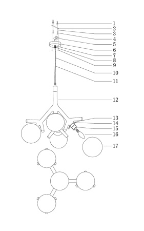 Подвесная люстра Moderli Circle V1151-4P