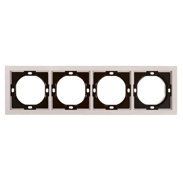 Рамка 4-местная, Stekker Мия, PFR00-3004-08, пудровый жемчуг 50489