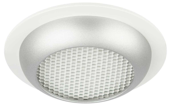 Светильник встраиваемый ЭРА KL111 WH/SL под лампу GX53 белый/серебро матовый Б0061539