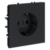Розетка встраиваемая Voltum S70 с заземлением 16А, (графит) VLS040107
