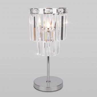 Настольная лампа Eurosvet Elegante 01136/1 хром/прозрачный хрусталь Strotskis