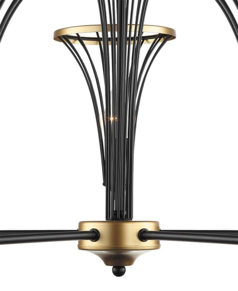 Подвесная люстра Lumien Hall Ивес 4017/5P-BK-GD