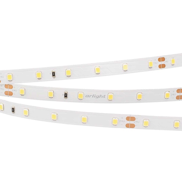 Светодиодная лента Arlight 7,2W/m 60Led/m 2835SMD теплый белый 5M RT-A60-8mm 24V Warm2400 028541(2)