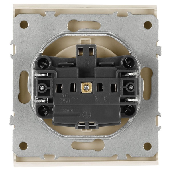 Розетка ЭРА Arktik 16-2101-04 с заземлением 2P+E Schuko 16А-250В шампань Б0070417