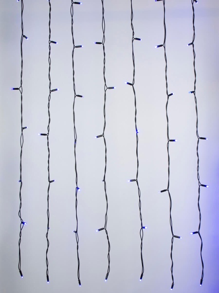 Уличная светодиодная гирлянда Uniel занавес 220V синий ULD-C2030-240/TBK Blue IP67 UL-00003936