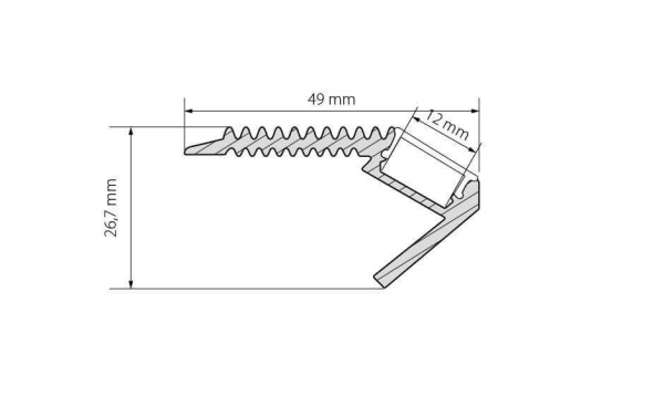 Профиль Arlight ARH-STAIR-W47-2000 ANOD 016148