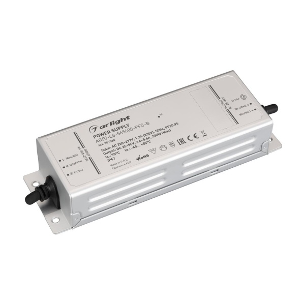 Блок питания ARPJ-LG-565600-PFC-B (200W, 25-56V, 2.6-5.6A) Arlight 057528