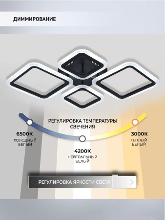 Потолочная светодиодная люстра Seven Fires Makena SF5009/4C-BK